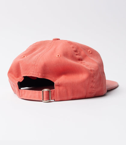 Signature 6 panel hat washed out red