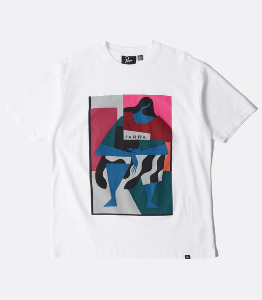 Reading the square t-shirt - white