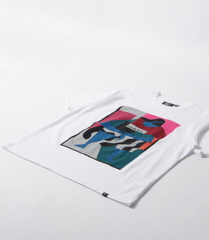 Reading the square t-shirt - white