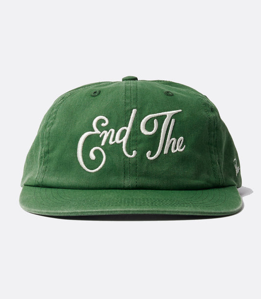 End the 6 panel hat - green