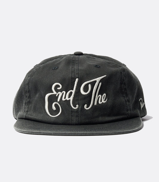 End the 6 panel hat - black
