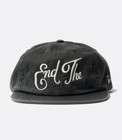End the 6 panel hat - black