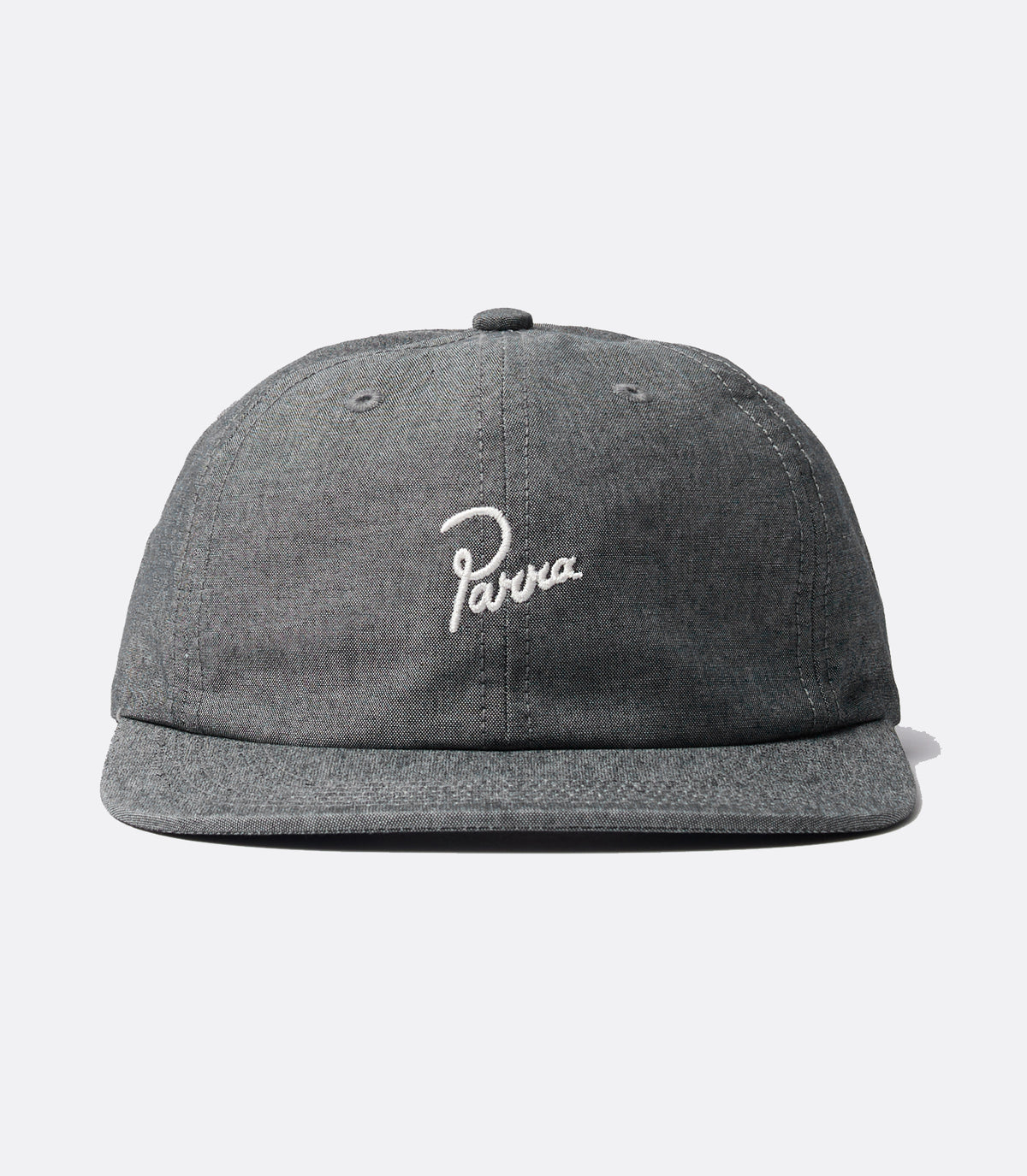 Signature 6 panel hat - black