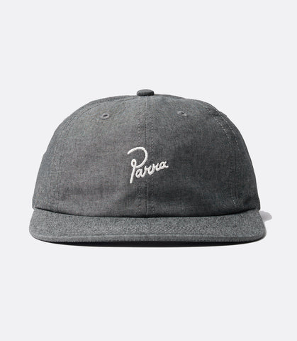 Signature 6 panel hat - black
