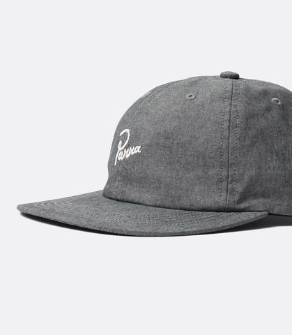 Signature 6 panel hat - black