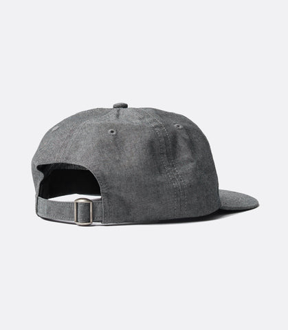 Signature 6 panel hat - black
