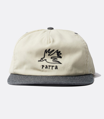 Yarn Bird 5 Panel Hat Off White
