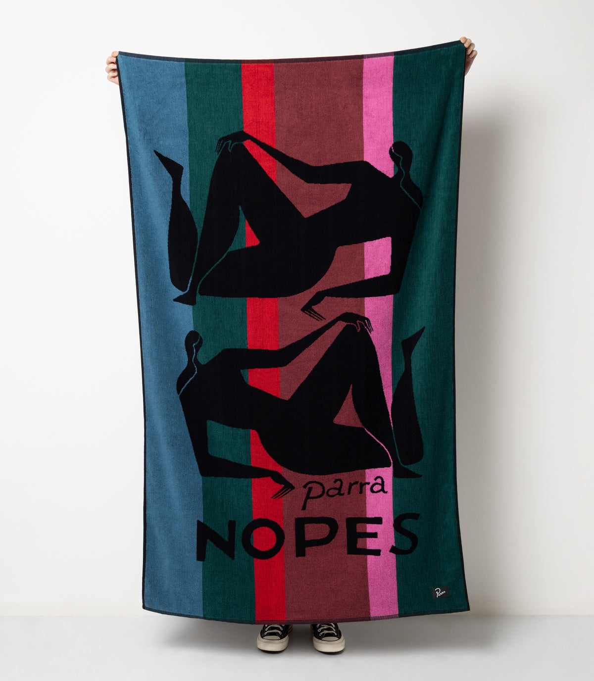 Nope und Nopes Beach Towel Mallard Green