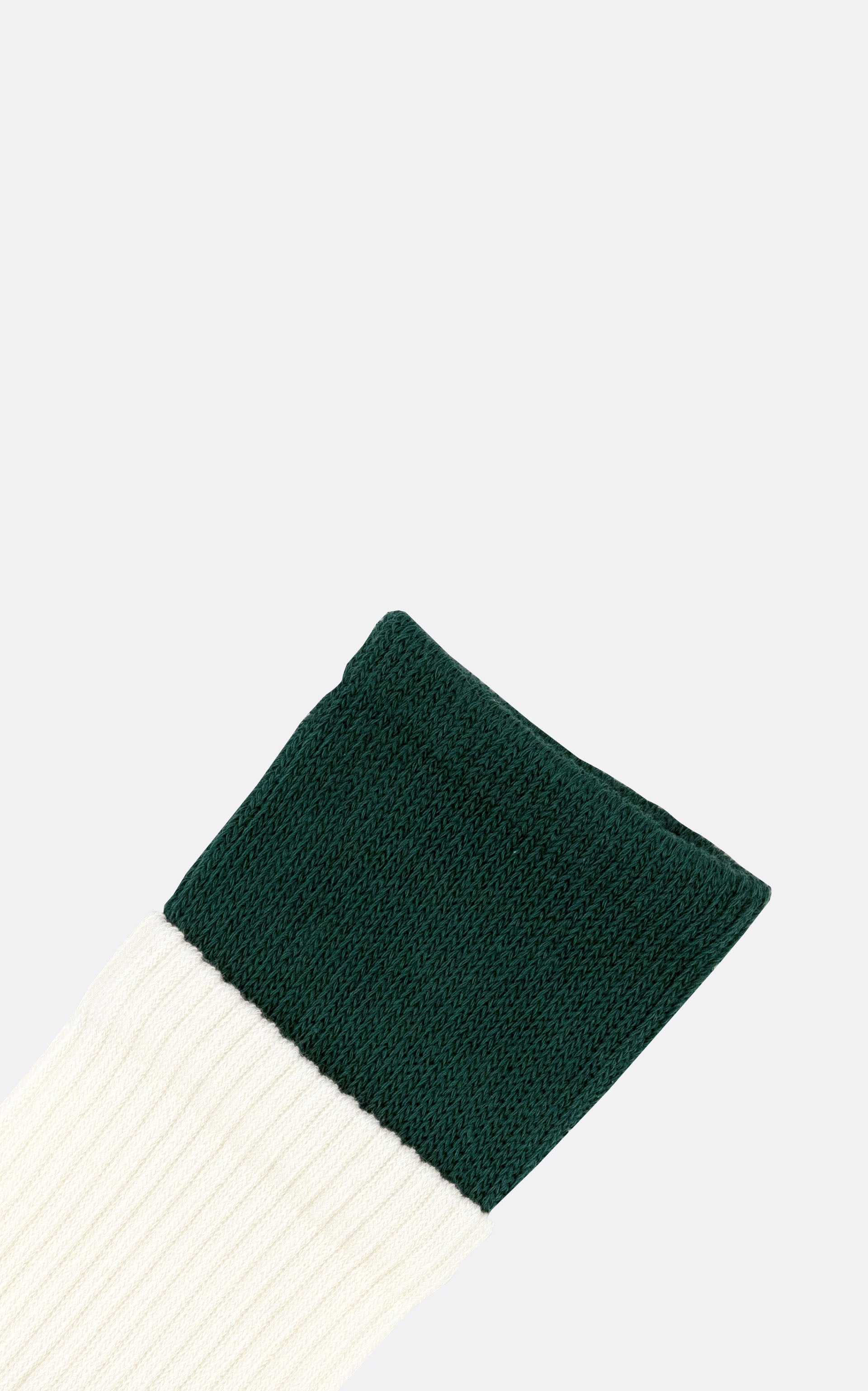 ORGANIC COTTON DOUBLE GREEN/OFF WHTE