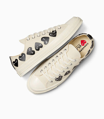 PLAY CDG X CONVERSE CHUCK TAYLOR'70-RED SOLE/LOW TOP/BLACK