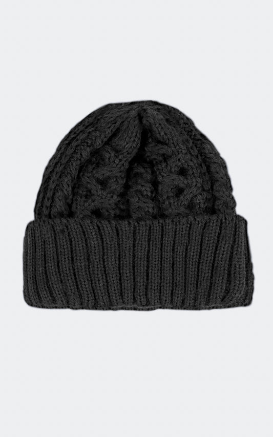 B+CABLE WATCH  CAP BLACK