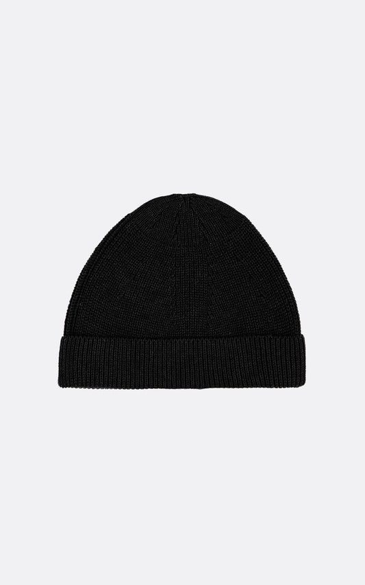 CO/PE KNIT CAP ONE BLACK