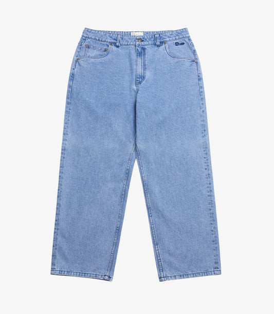 CLASSIC RELAXED DENIM PANTS BLUE WASHED