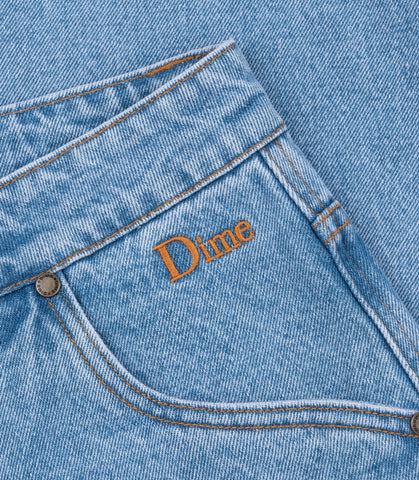 CLASSIC BAGGY DENIM PANTS BLUE WASHED