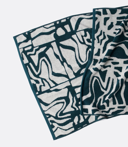 Broken ftp Bath Towel Set Teal Green