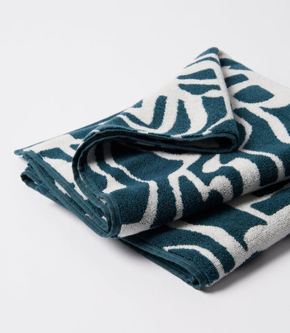 Broken ftp Bath Towel Set Teal Green
