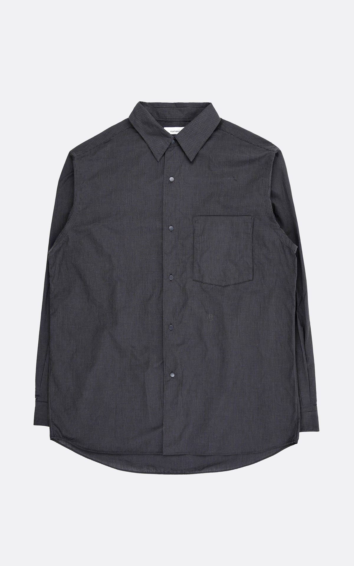 REGULAR COLLAR WIND SHIRT CHARCOAL