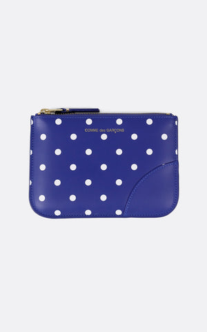 WALET / SMALL POUCH DOT LEATHER NAVY