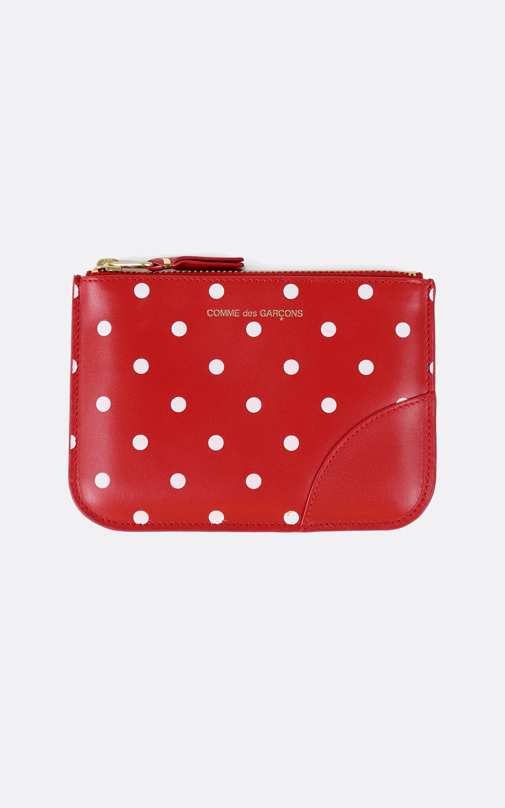 WALET / SMALL POUCH DOT LEATHER RED