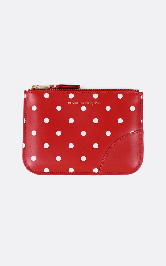 WALLET / SMALL POUCH DOT LEATHER RED