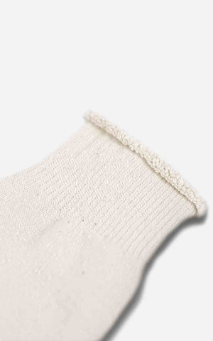 DOUBLE FACE CREW SOCKS "MERINOWOOL&amp;ORGANIC COTTON" IVORY