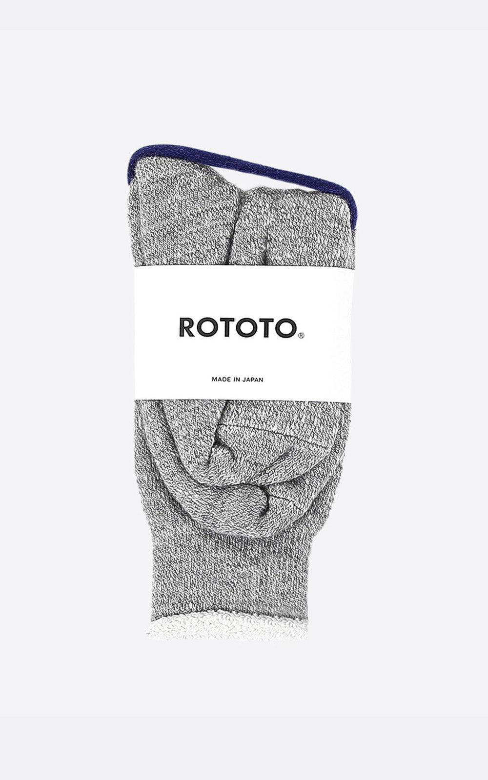 DOUBLE FACE CREW SOCKS "MERINOWOOL&amp;ORGANIC COTTON" M.GRAY