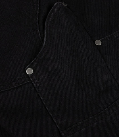 CARPENTER DENIM SHORT JET BLACK