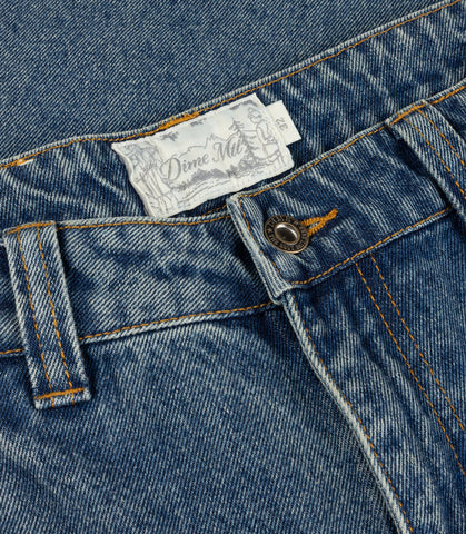 CLASSIC BAGGY DENIM PANTS SANDBLASTED INDIGO