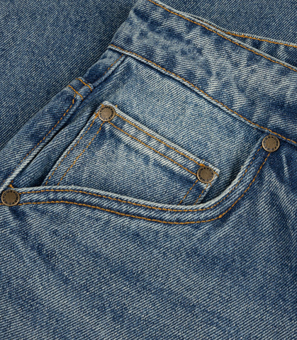 CLASSIC BAGGY DENIM PANTS SANDBLASTED INDIGO