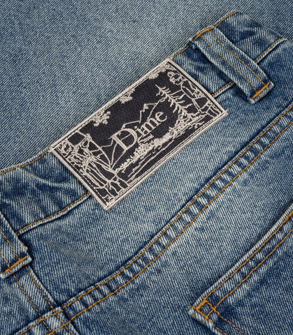 CLASSIC BAGGY DENIM PANTS SANDBLASTED INDIGO