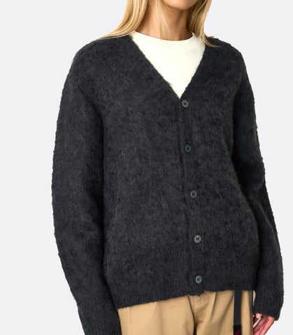 Mohair Cardigan Charcoal