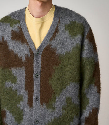 Mohair Cardigan Digi Camo