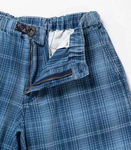 Lagoon shirt denim plaid Indigo checkered