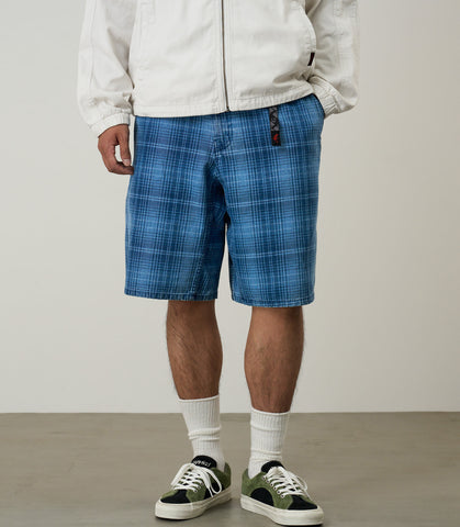 Lagoon shirt denim plaid Indigo checkered