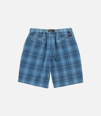 Lagoon shirt denim plaid Indigo checkered