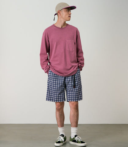 Checkered shell short Navy Check