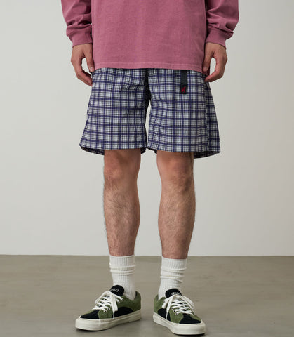 Checkered shell short Navy Check