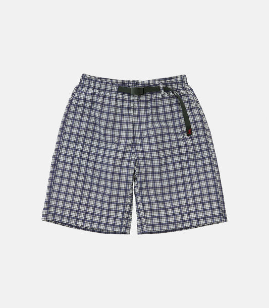 Checkered shell short Navy check