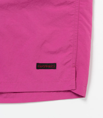 NYLON PACKABLE G-SHORT PLUM