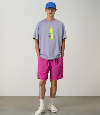 NYLON PACKABLE G-SHORT PLUM