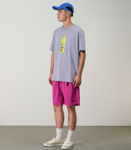 NYLON PACKABLE G-SHORT PLUM