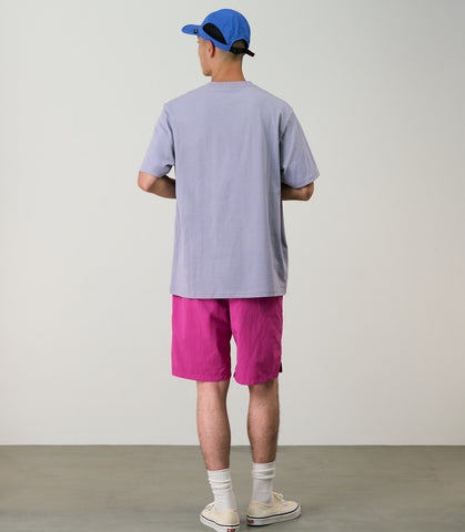 NYLON PACKABLE G-SHORT PLUM