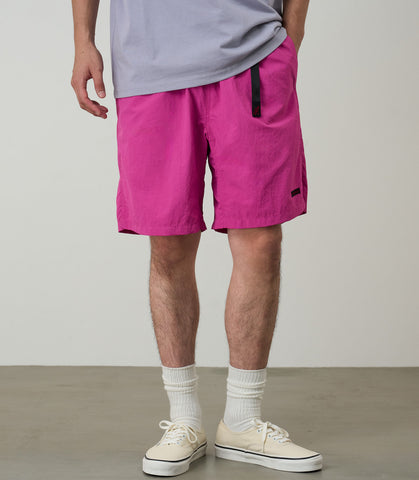 NYLON PACKABLE G-SHORT PLUM