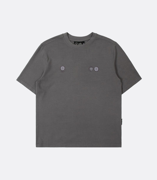 GLOBE TEE GREY