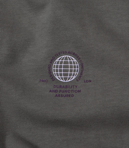 GLOBE TEE GREY