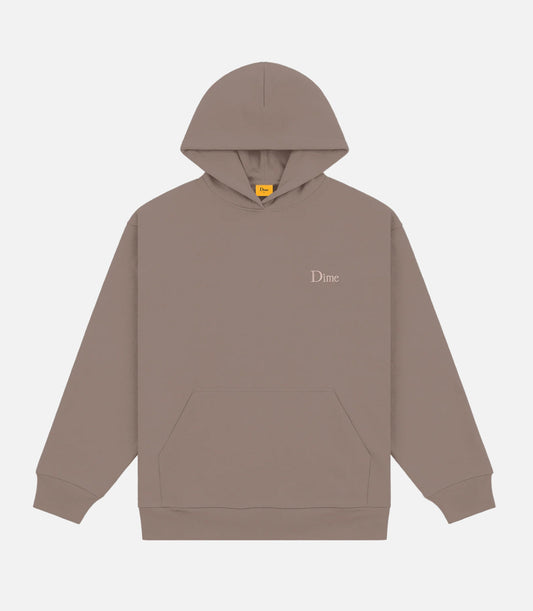 CLASSIC SMALL LOGO HOODIE DEEP SEPIA