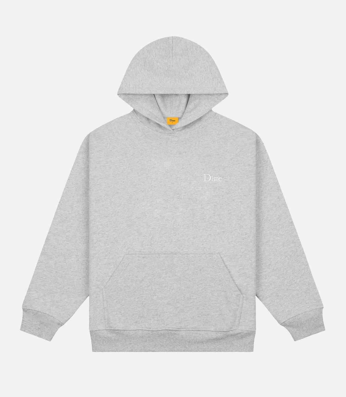 CLASSIC SMALL LOGO HOODIE HEATHER GREY