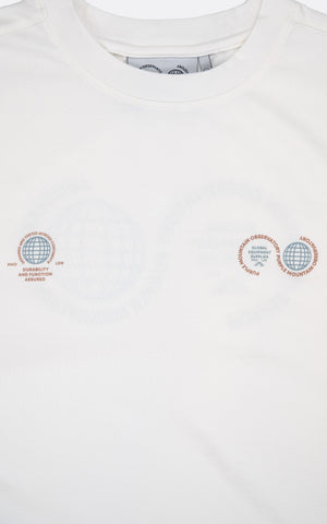 GLOBE TEE WHITE