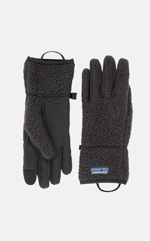 RETRO PILE GLOVES BLACK