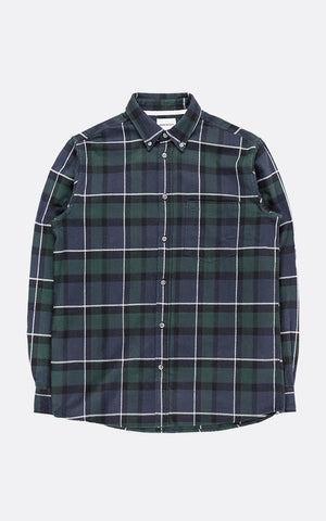 ANTON BRUSHED FLANNEL CHECK BLACK WATCH CHECK